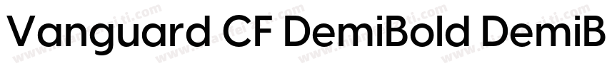 Vanguard CF DemiBold DemiBold字体转换